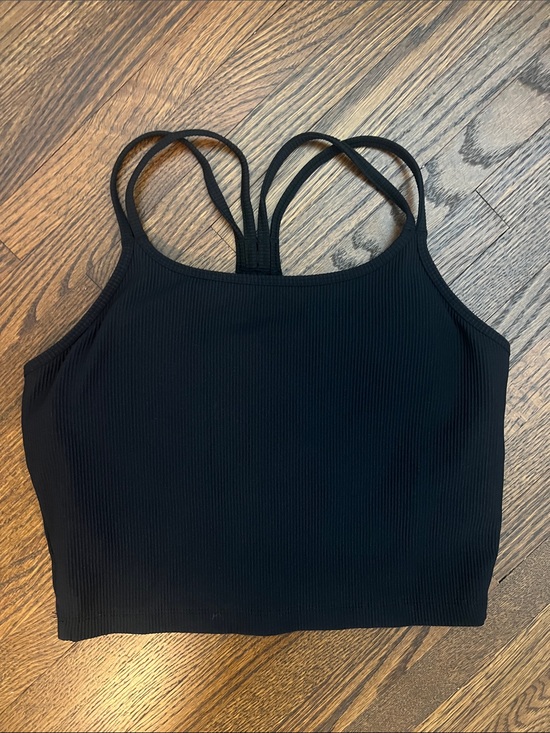 Born Primitive Tops - Born Primitive Black Ribbed Strappy Crop Tank Top